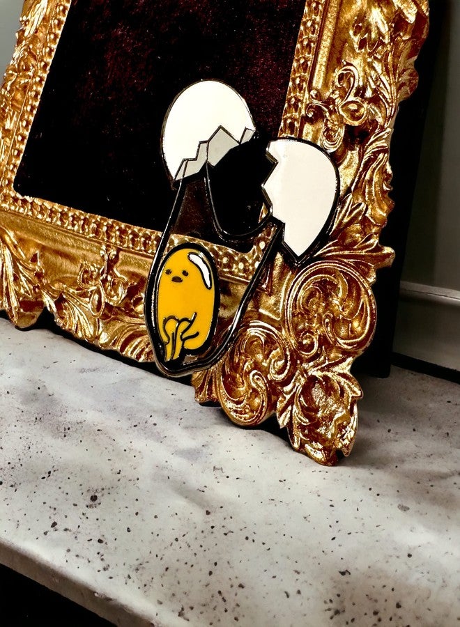 KOZUKI Gudetama Pin The Lazy Egg Pin gudetama enamel pin gudetama pin hard enamel (CRACK THE EGG) - Image 2